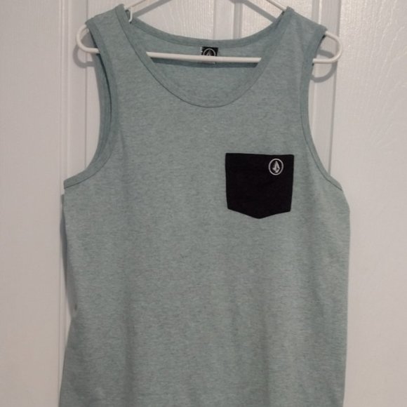 Volcom Men's Scoop Neck Logo Tank Top - Picture 1 of 6